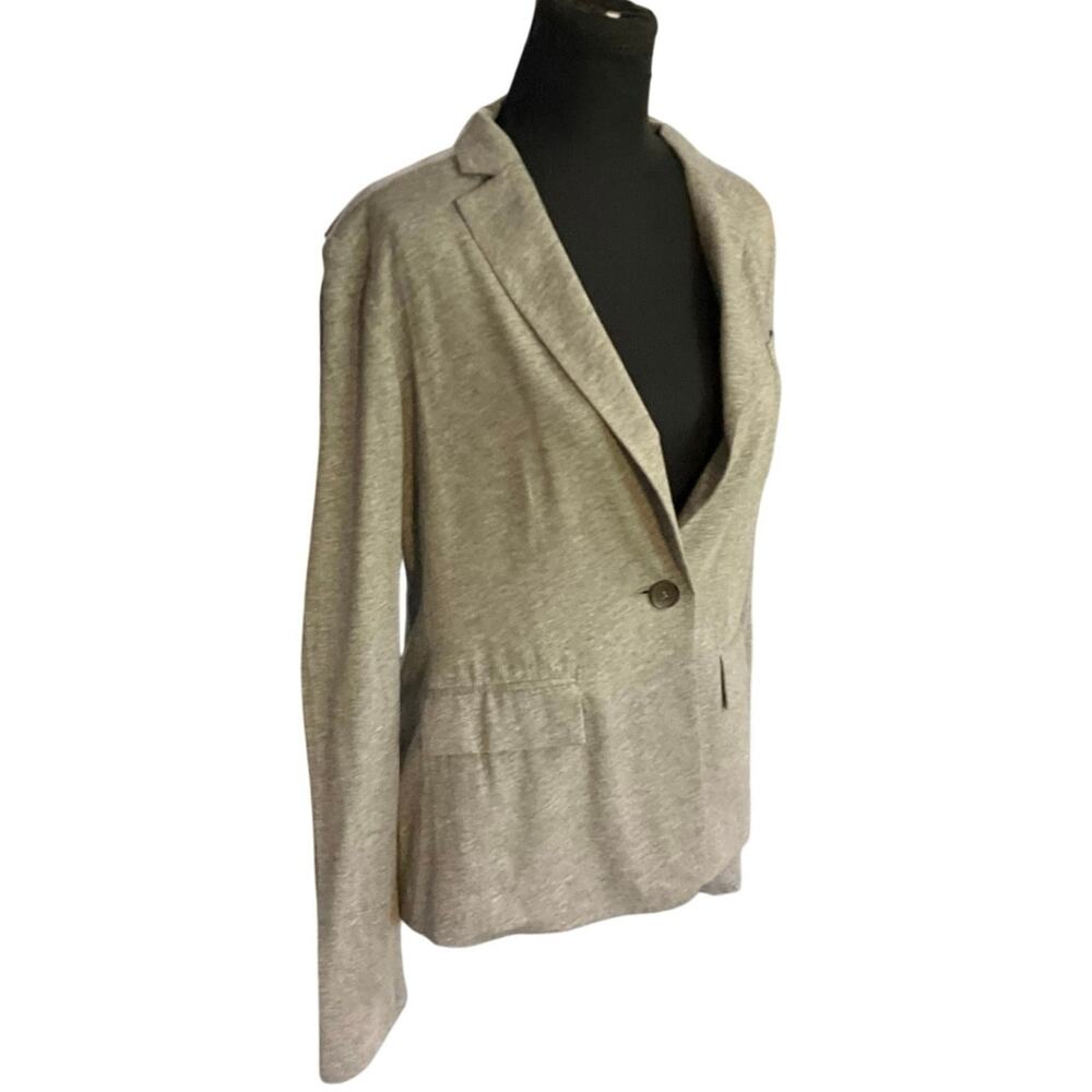 BCBGMaxAzria Light Gray Single-Button Blazer - Picture 4 of 12